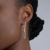 Paperclip Diamond Earrings - Aspen Factor