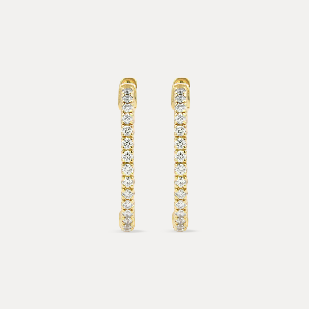 Yellow Diamond Hoops - Aspen Factor